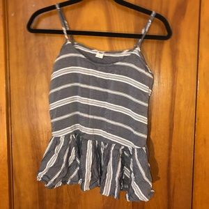 grey and whit stripe tank top!